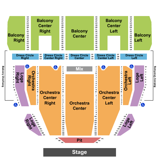 Proctors Theatre Funny Girl Seating Chart